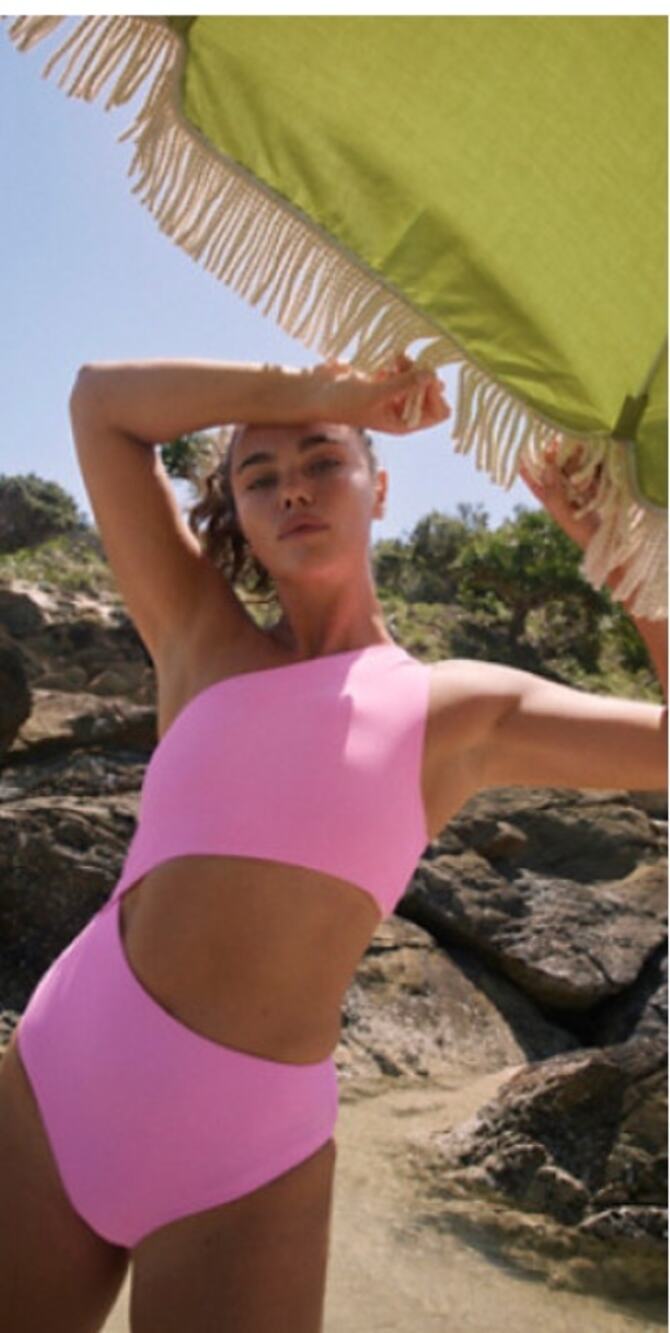 Free People Beach Riot Ribbed Celine One Piece Swimsuit Large